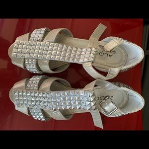 ALDO Sandals silver color.